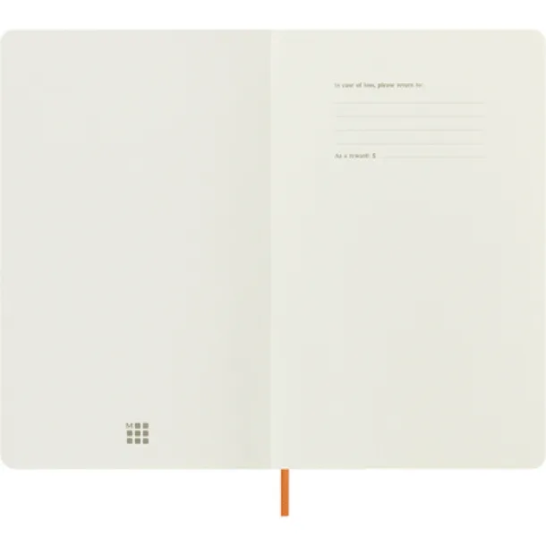  MOLESKINE Notebook approx. A5 with cover made partially from wine production waste orange