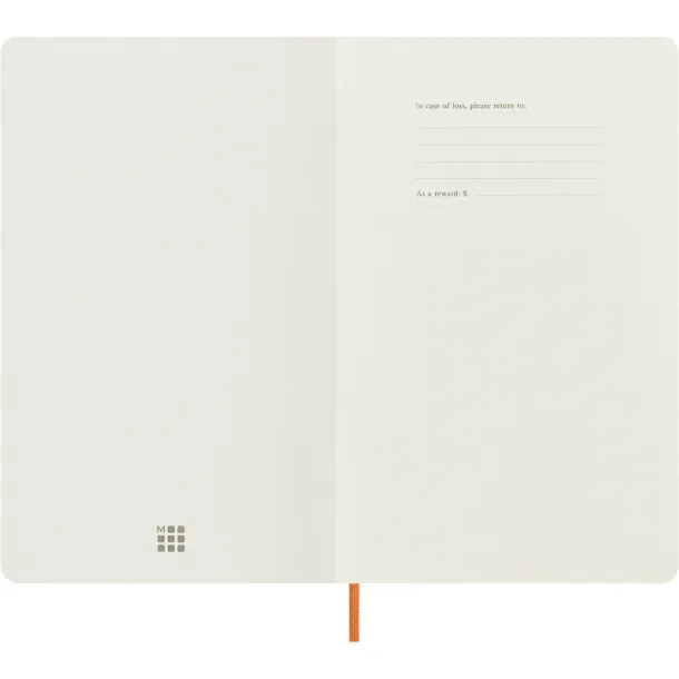  MOLESKINE Notebook approx. A5 with cover made partially from wine production waste orange