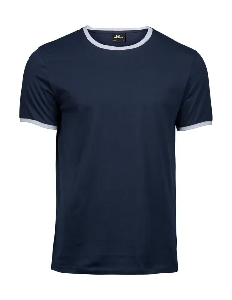  Ringer Tee - Tee Jays Navy Bijela