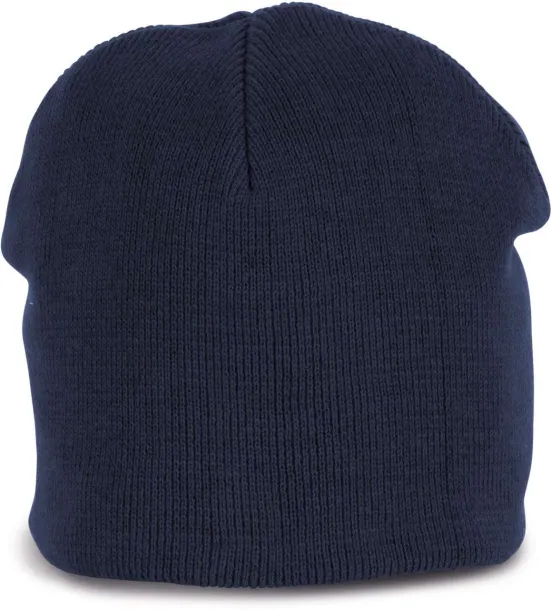  KNITTED ORGANIC COTTON BEANIE - K-UP Dress Blue