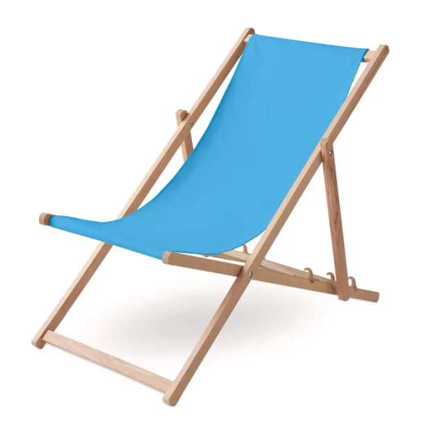 HONOPU Beach chair in wood Turquoise