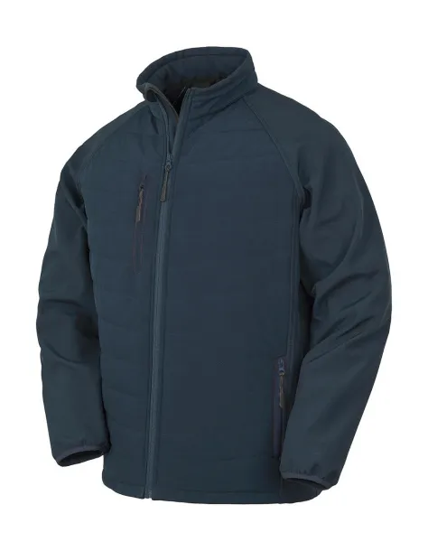  Black Compass Padded Softshell - Result Recycled Navy Navy