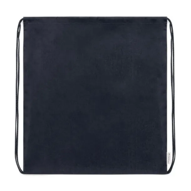  Organic cotton drawstring bag Crna