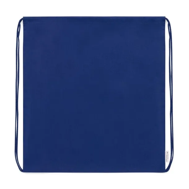  Organic cotton drawstring bag Mornarski plava