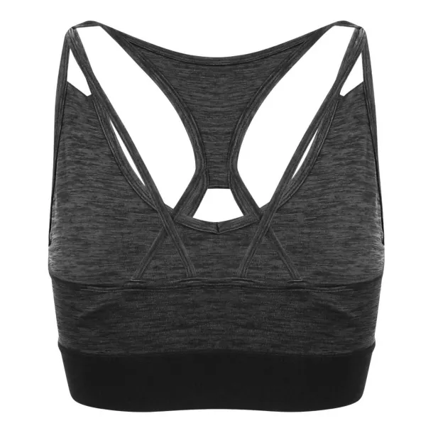  Crop top za djevojčice s križnim leđima, 210 g/m2 - Just Cool Crna