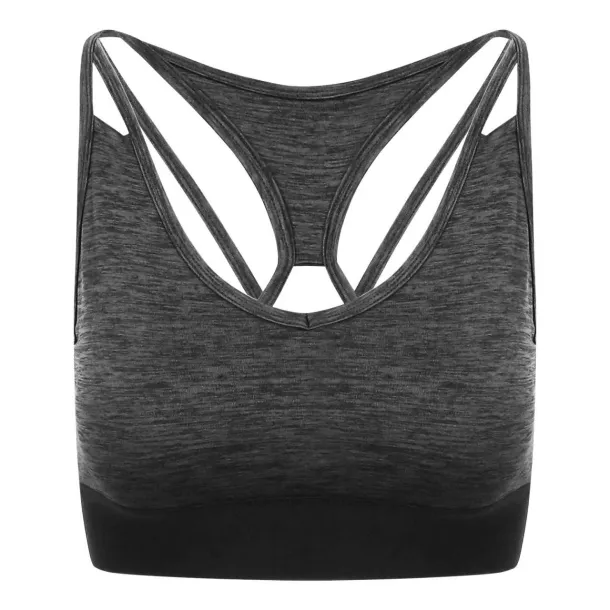  Crop top za djevojčice s križnim leđima, 210 g/m2 - Just Cool Crna