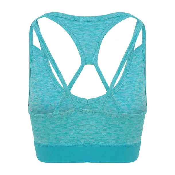  GIRLIE CROSS BACK CROP TOP - Just Cool Ocean Melange