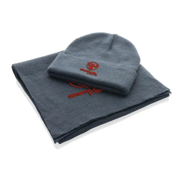  Elles AWARE™ Polylana® šal, 180x30 cm - XD Collection Sage blue