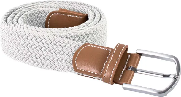  BRAIDED ELASTICATED BELT - K-UP White