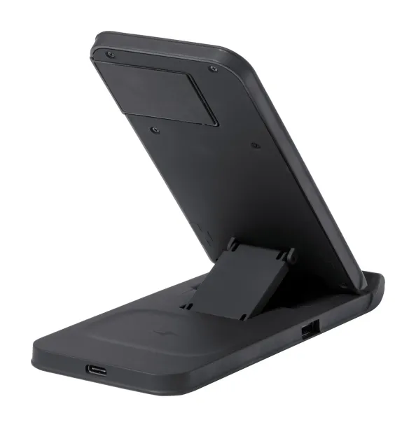 Zibat wireless charger station Black