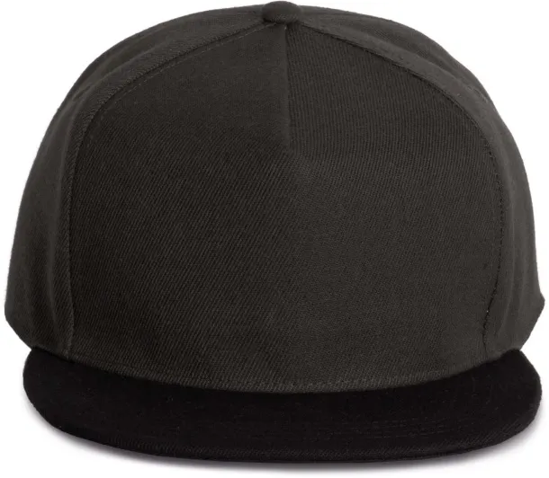  SNAPBACK CAP - 5 PANELS - K-UP Tamno siva Black