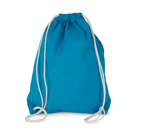  COTTON DRAWSTRING BACKPACK - Kimood Tropical Blue