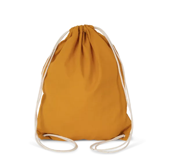  COTTON DRAWSTRING BACKPACK 130 g/m2 - Kimood Curcuma