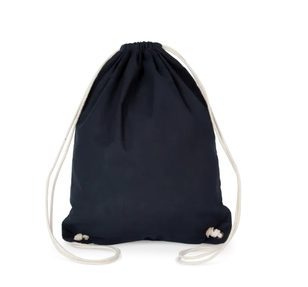  COTTON DRAWSTRING BACKPACK - Kimood Navy