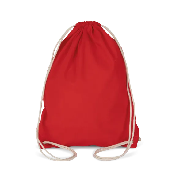  COTTON DRAWSTRING BACKPACK - Kimood Red