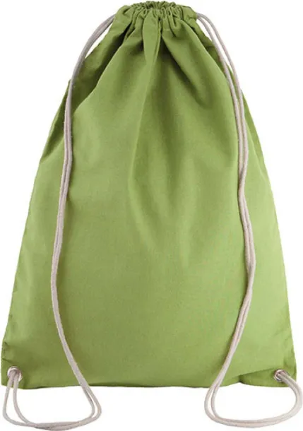  COTTON DRAWSTRING BACKPACK - Kimood Burnt Lime