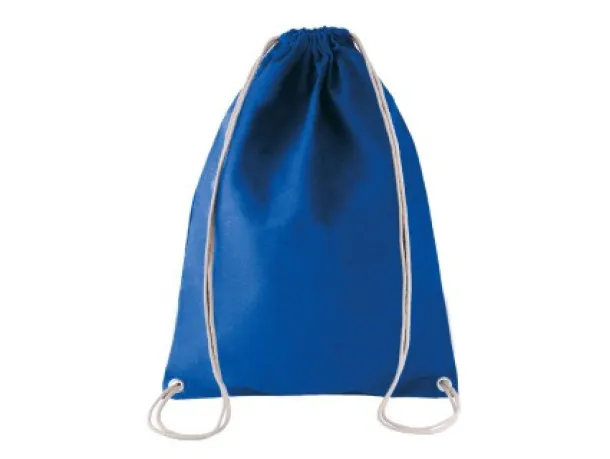  COTTON DRAWSTRING BACKPACK - Kimood Dark Royal Blue