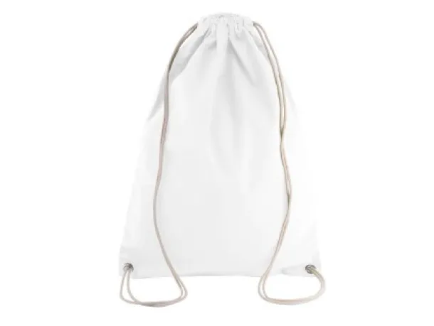  COTTON DRAWSTRING BACKPACK 130 g/m2 - Kimood White