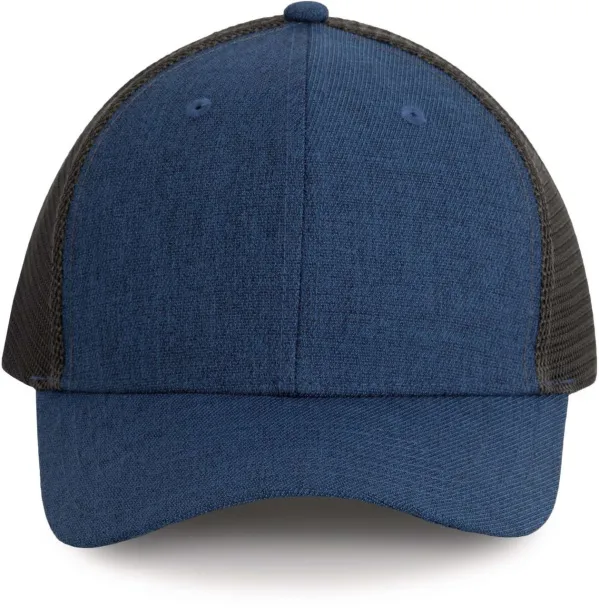  URBAN TRUCKER CAP - 6 PANELS - K-UP Light Navy Heather Tamno siva