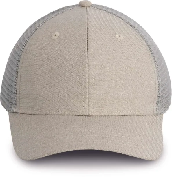  URBAN TRUCKER CAP - 6 PANELS - K-UP Sand Heather Light Grey