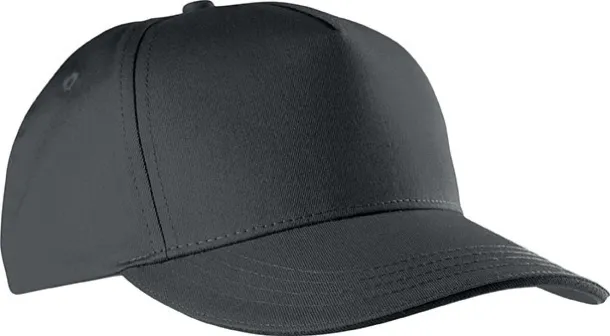  SANDWICH PEAK CAP - 5 PANELS - K-UP Tamno siva Black