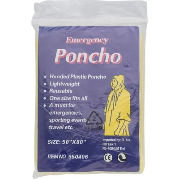  Poncho yellow