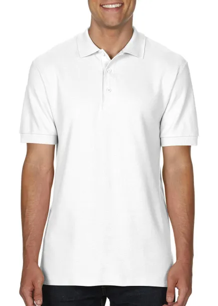  Premium pamučna polo majica, 223 g/m² - Gildan Bijela