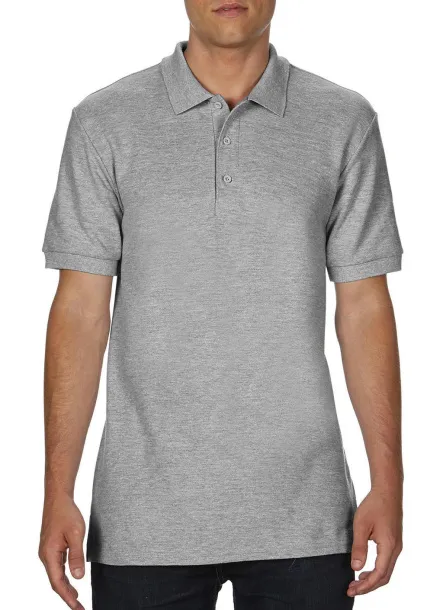  Premium Cotton Double Piqué Polo - Gildan Sport Grey