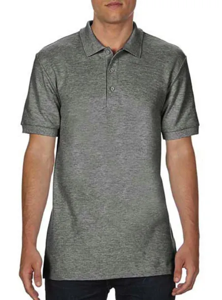  Premium Cotton Double Piqué Polo - Gildan Graphite Heather