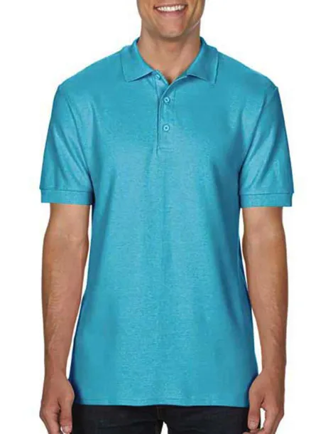  Premium Cotton Double Piqué Polo - Gildan Lagoon Blue