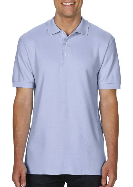  Premium Cotton Double Piqué Polo - Gildan Svijelo plava