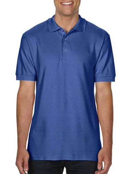  Premium Cotton Double Piqué Polo - Gildan Flo Blue