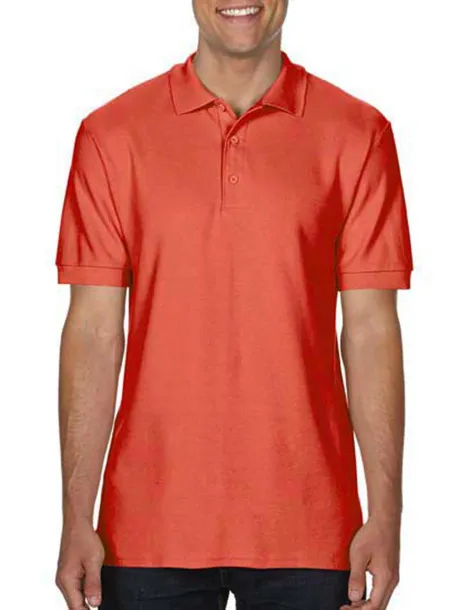  Premium Cotton Double Piqué Polo - Gildan Bright Salmon