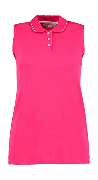  Classic fit ženska polo majica bez rukava - Gamegear Raspberry Bijela