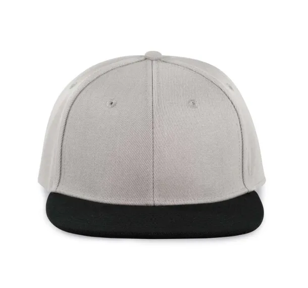  SNAPBACK CAP - 6 PANELS - K-UP Light Grey Black