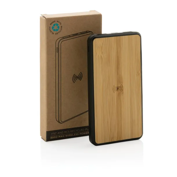  FSC® & RCS Rplastic 8000 mAh Wireless Powerbank - XD Collection Brown 