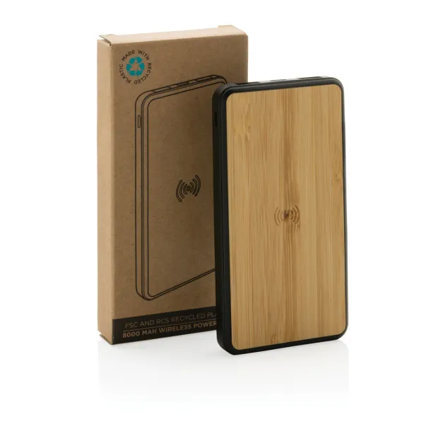  FSC® & RCS Rplastic 8000 mAh Wireless Powerbank - XD Collection Brown 