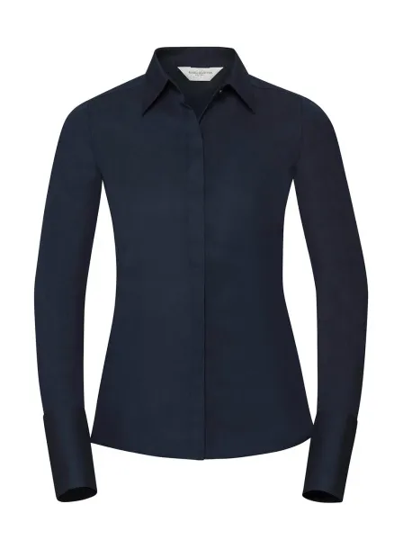  Ladies' LS Ultimate Stretch Shirt - Russell Collection Bright Navy