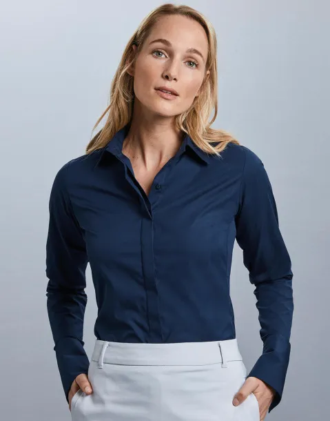  Ladies' LS Ultimate Stretch Shirt - Russell Collection