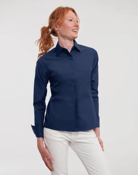  Ladies' LS Ultimate Stretch Shirt - Russell Collection