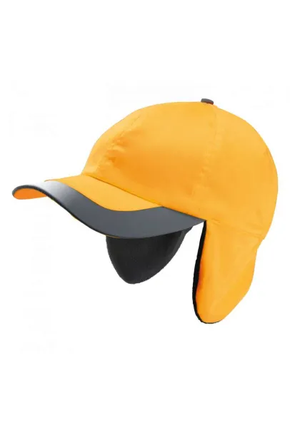  NEON WINTER CAP - 6 PANELS - Designed To Work Fluorescent Orange