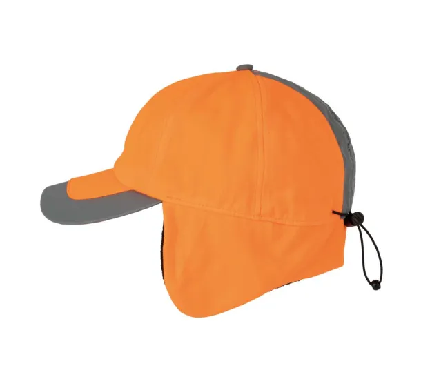  NEON WINTER CAP - 6 PANELS - Designed To Work Fluorescent Orange