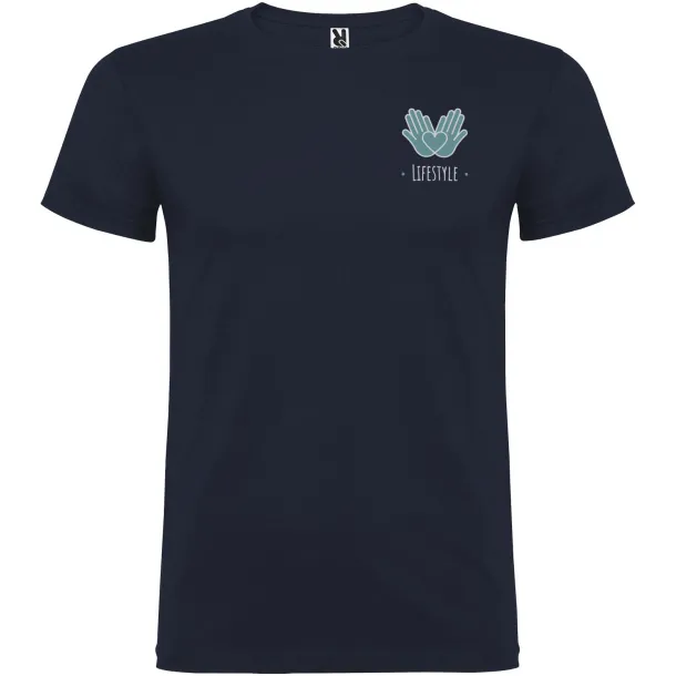 Beagle short sleeve men's t-shirt - Roly Navy Blue