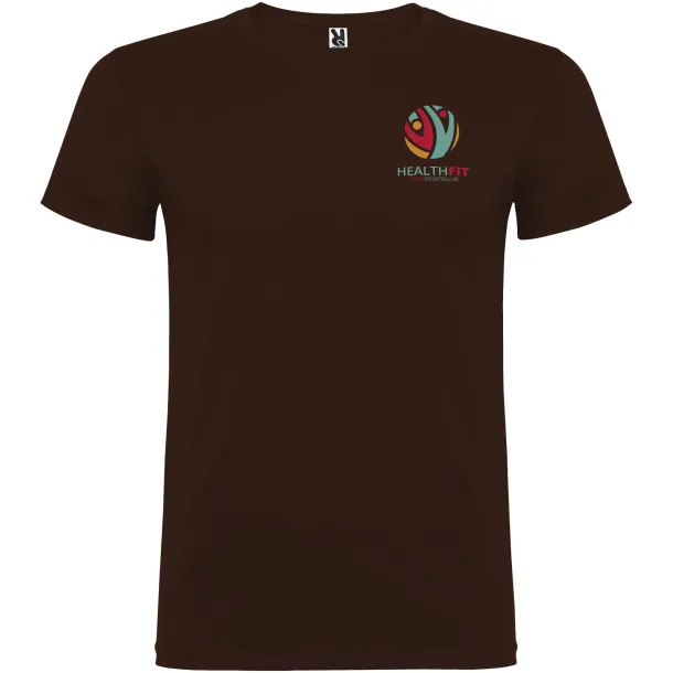 Beagle short sleeve men's t-shirt - Roly Chocolat