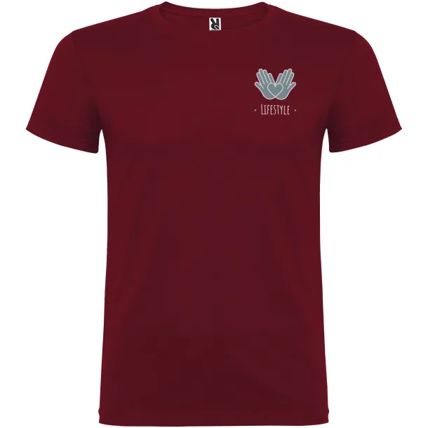 Beagle short sleeve men's t-shirt - Roly Garnet