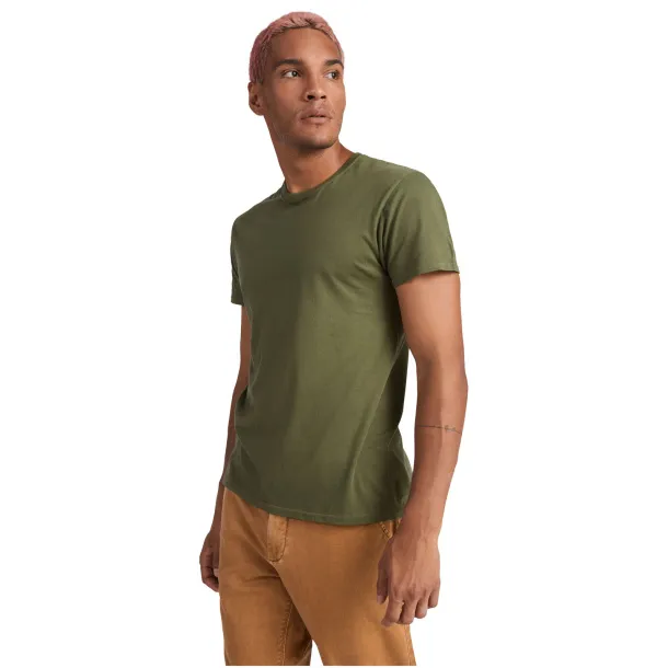 Beagle short sleeve men's t-shirt - Roly Marl Grey