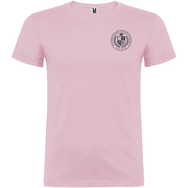 Beagle short sleeve men's t-shirt - Roly Light pink