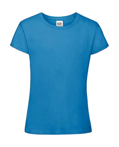  Girls Sofspun® T - Fruit of the Loom Azure Blue