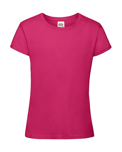  Girls Sofspun® T - Fruit of the Loom Fuchsia