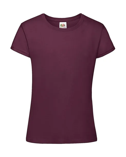  Girls Sofspun® T - Fruit of the Loom Burgundy